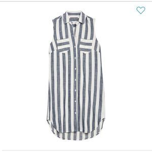 NWT Sharagano Striped Sleeveless Dress